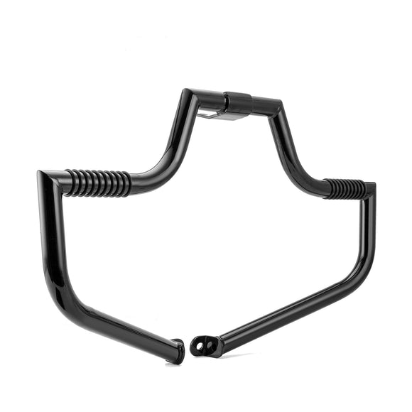 2004 - 2022 Harley Sportster XL 883 1200 Gloss Black Front Highway Bar, Mustache Engine Guard Crash Bar - Mofun - 90201093