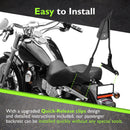 2006 - 2009 & 2014 - 2017 Dyna Low Rider FXDL Street Bob FXDB Gloss Black 26" Passenger Sissy Bar Backrest - Mofun - 90302137