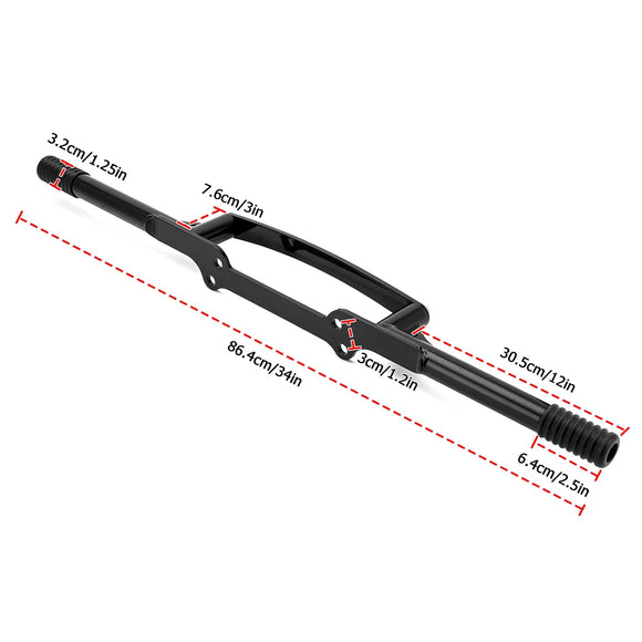 2006 - 2017 Harley Davidson Dyna Gloss Black Rear SaddleBag Guards Crash Bars - Mofun - 90202028