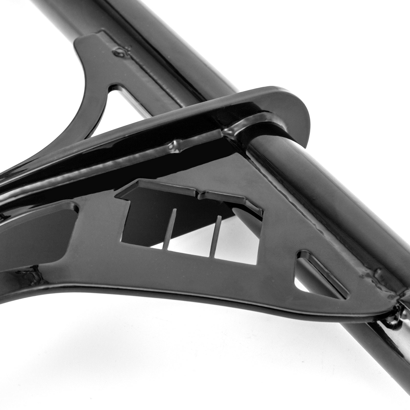 2006 - 2017 Harley Davidson Dyna Street Bob Wide Glide Black Front Flat - Out Bar Highway Engine Guard Crash Bar - Mofun - 90201082