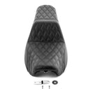 2006 - 2017 Harley Dyna FXD, FXDWG & 2012 - 2016 Dyna FLD Double Stitching One Piece Two - up Driver & Passenger Seat - Mofun - 90304004