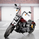 2006 - 2017 Harley Dyna FXD, FXDWG & 2012 - 2016 Dyna FLD Double Stitching One Piece Two - up Driver & Passenger Seat - Mofun - 90304005