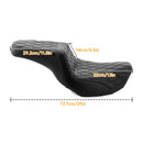 2006 - 2017 Harley Dyna FXD, FXDWG & 2012 - 2016 Dyna FLD Double Stitching One Piece Two - up Driver & Passenger Seat - Mofun - 90304005