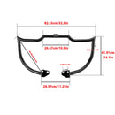2006 - 2017 Harley Dyna Low Rider/Street Bob/Wide Glide Black Highway Bar Front Engine Guard Crash Bar, Flat - Sharp Angle - Mofun - 90201066