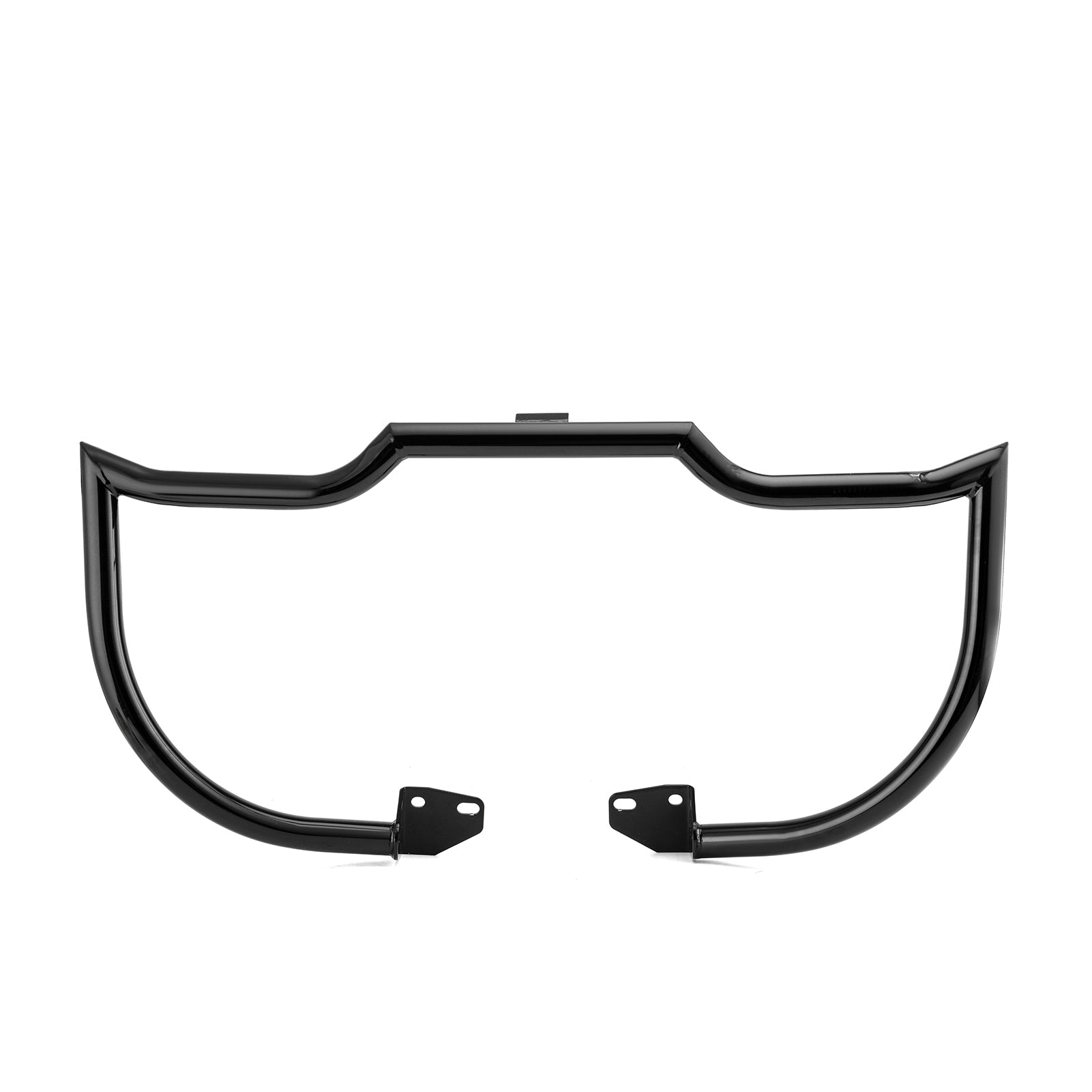 2006 - 2017 Harley Dyna Low Rider/Street Bob/Wide Glide Black Highway Bar Front Engine Guard Crash Bar, Flat - Sharp Angle - Mofun - 90201066