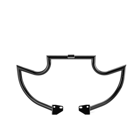 2006 - 2017 Harley Dyna Low Rider/Street Bob/Wide Glide Black Highway Bar Front Engine Guard Crash Bar, Sharp Angle - Mofun - 90201068