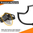 2006 - 2017 Harley Dyna Low Rider/Street Bob/Wide Glide Black Highway Bar Front Engine Guard Crash Bar, Sharp Angle - Mofun - 90201068