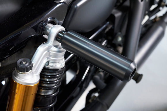 2006 - 2017 Harley Dyna Sportster 5.5" No - cut Style Upper Shock Mount Frame Sliders /Rear Crash Bar - Mofun - 90202034