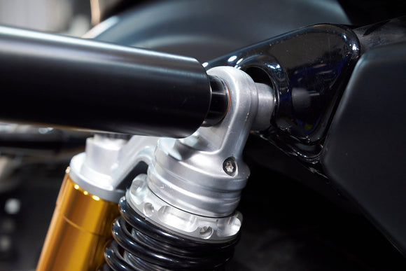 2006 - 2017 Harley Dyna Sportster 5.5" No - cut Style Upper Shock Mount Frame Sliders /Rear Crash Bar - Mofun - 90202034