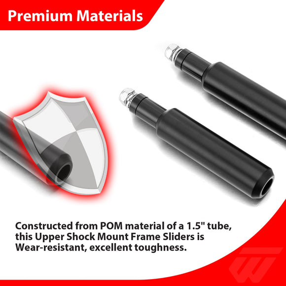 2006 - 2017 Harley Dyna Sportster 5.5" No - cut Style Upper Shock Mount Frame Sliders /Rear Crash Bar - Mofun - 90202034