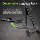 2006 - 2025 Kawasaki Vulcan 900 Gloss Black 27.6" Height Sharp Angle Passenger Backrest Sissy Bar with Luggage Rack - Mofun - 90302185