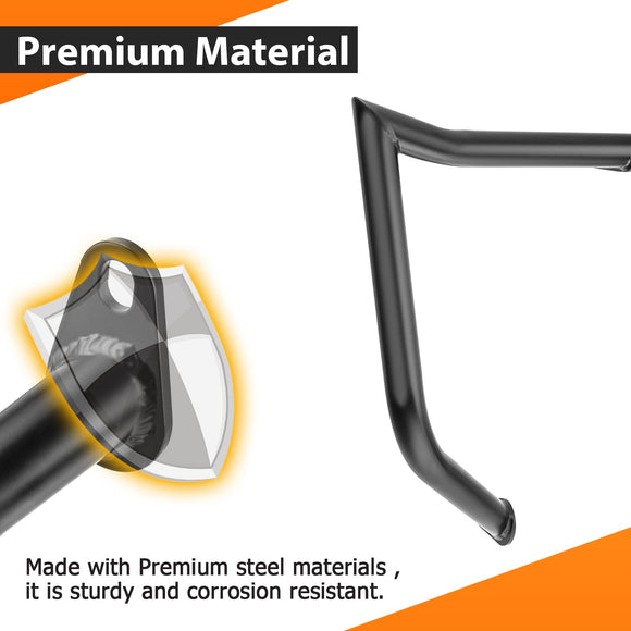 2006 - 2025 Kawasaki Vulcan VN900 Classic/LT Sharp Angle Front Highway Engine Guard Crash Bar - Mofun - 90201109