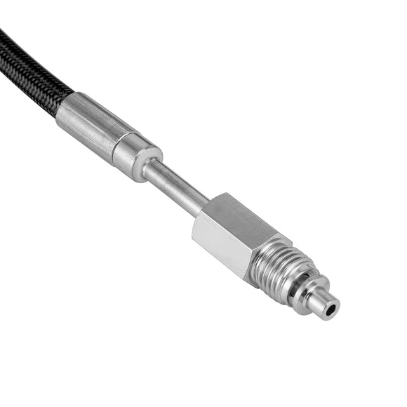 2007 - 2012 Harley CVO Touring 80 1/2" Black Extended Length Stainless Steel Hydraulic Clutch Cable for 12 - 14" Handlebar - Mofun - 90112121