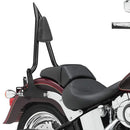 2007 - 2017 Harley Fat Boy FLSTF Softail Standard Quick Detachable Black Passenger Backrest Sissy Bar - Mofun - 90302131