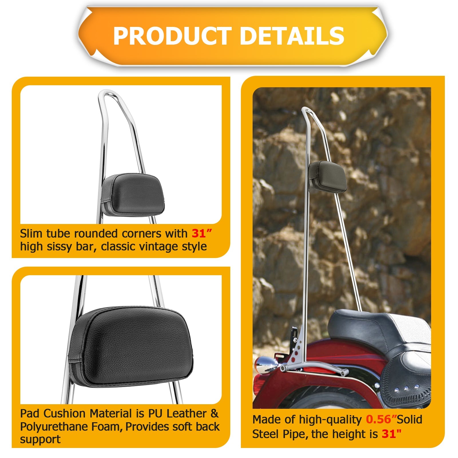 2007 - 2017 Harley Softail Fat Boy Softail Standard Metal Solid Steel 31