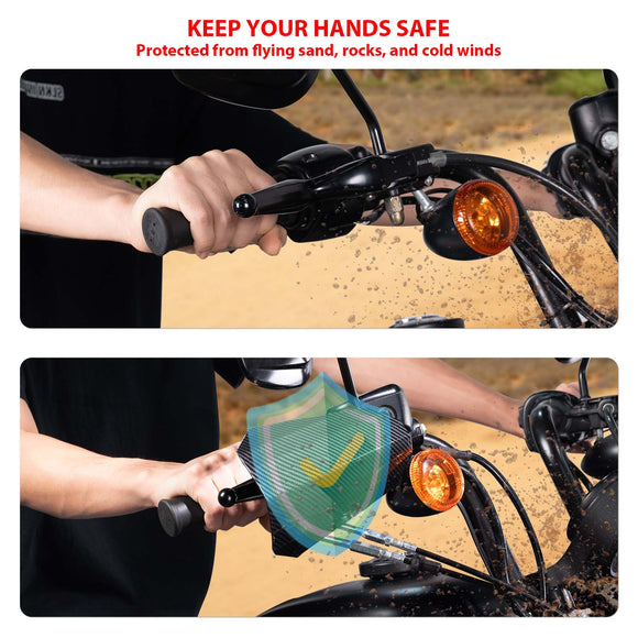 2007 - 2025 Harley Touring Softail Sportster Dyna Carbon Fiber Hydraulic Clutch Coffin Cut Hand Guards - Mofun - 90113002