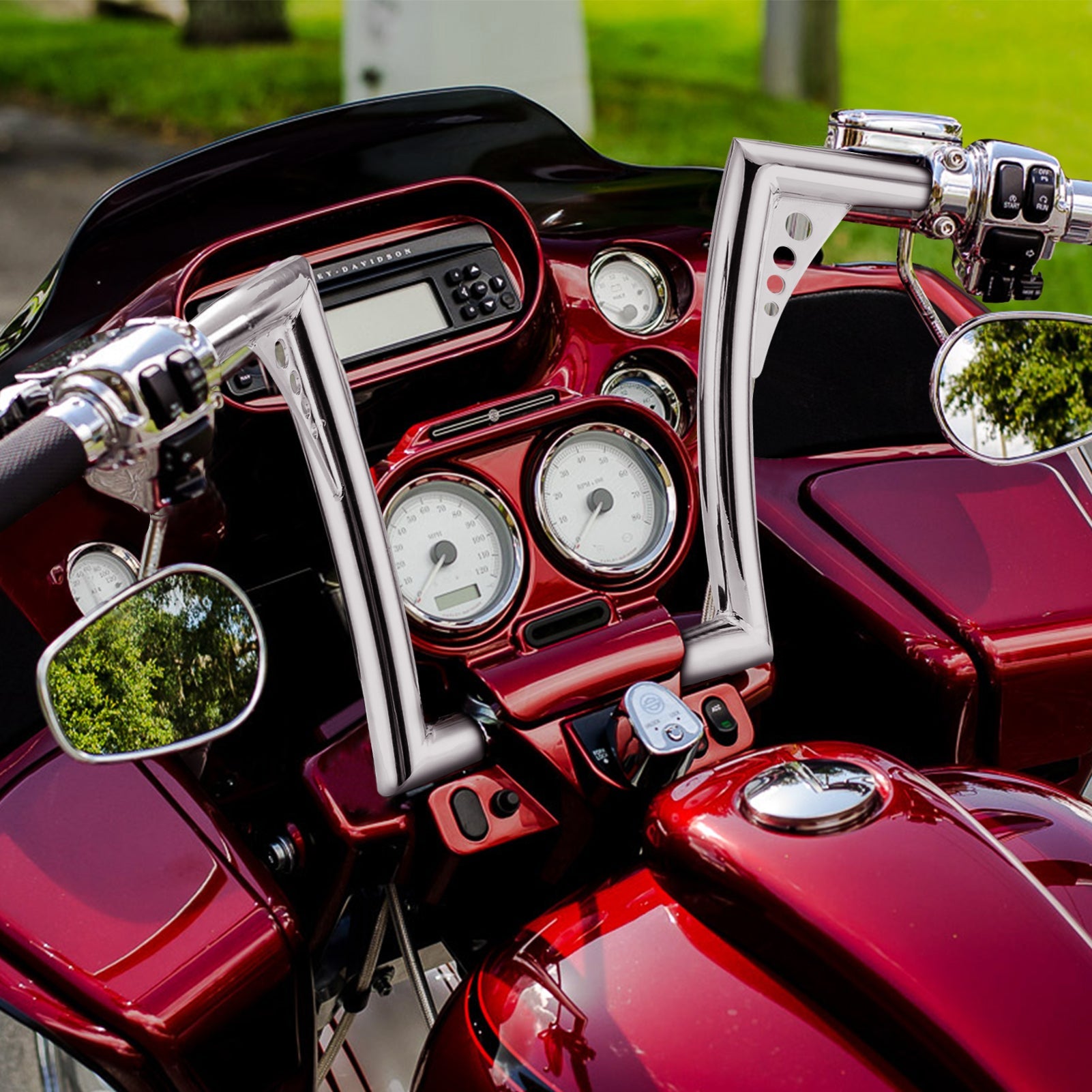 2008 - 2013 Harley Road Glide Ape Hangers Handlebar | Pre - wired Plug & Play - Mofun - 90101501