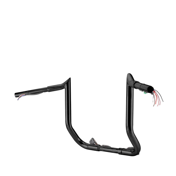 2008 - 2013 Harley Street Glide/Electra Glide/Ultra Limited Black 12" PRE - WIRED Bagger Handlebar - Mofun - 90101512