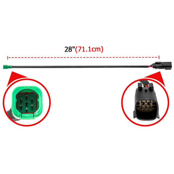 2008 - 2013 Harley Touring 28" Plug & Play Electronic Throttle Control Extension Wiring Harness - Mofun - 90107031