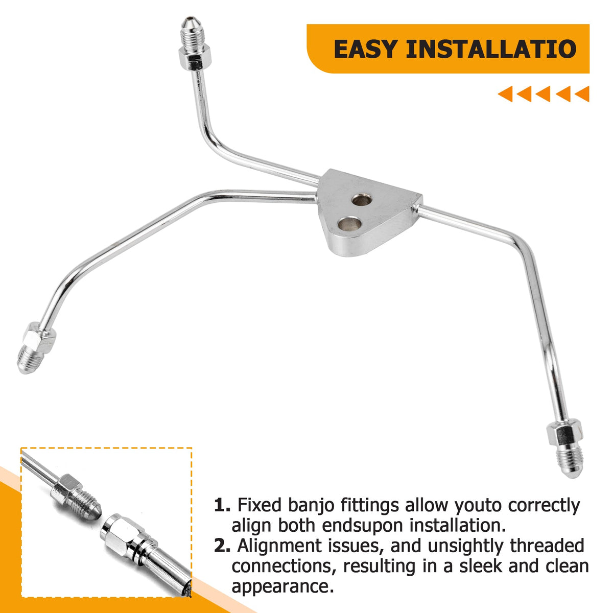 14-Inch Front Brake Line Hose For Harley Touring With ABS – Electra, Street, Road Glide
