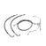 2008 - 2013 Harley Touring Electra Glide/Road King/Road Glide Non - ABS Models Extended Length Non - ABS Hydraulic Front Brake Line Kit (for 12" - 14" Handlebar) - Mofun - 90110041