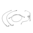 2008 - 2013 Harley Touring Electra Glide/Road King/Road Glide Non - ABS Models Extended Length Non - ABS Hydraulic Front Brake Line Kit (for 12" - 14" Handlebar) - Mofun - 90110042