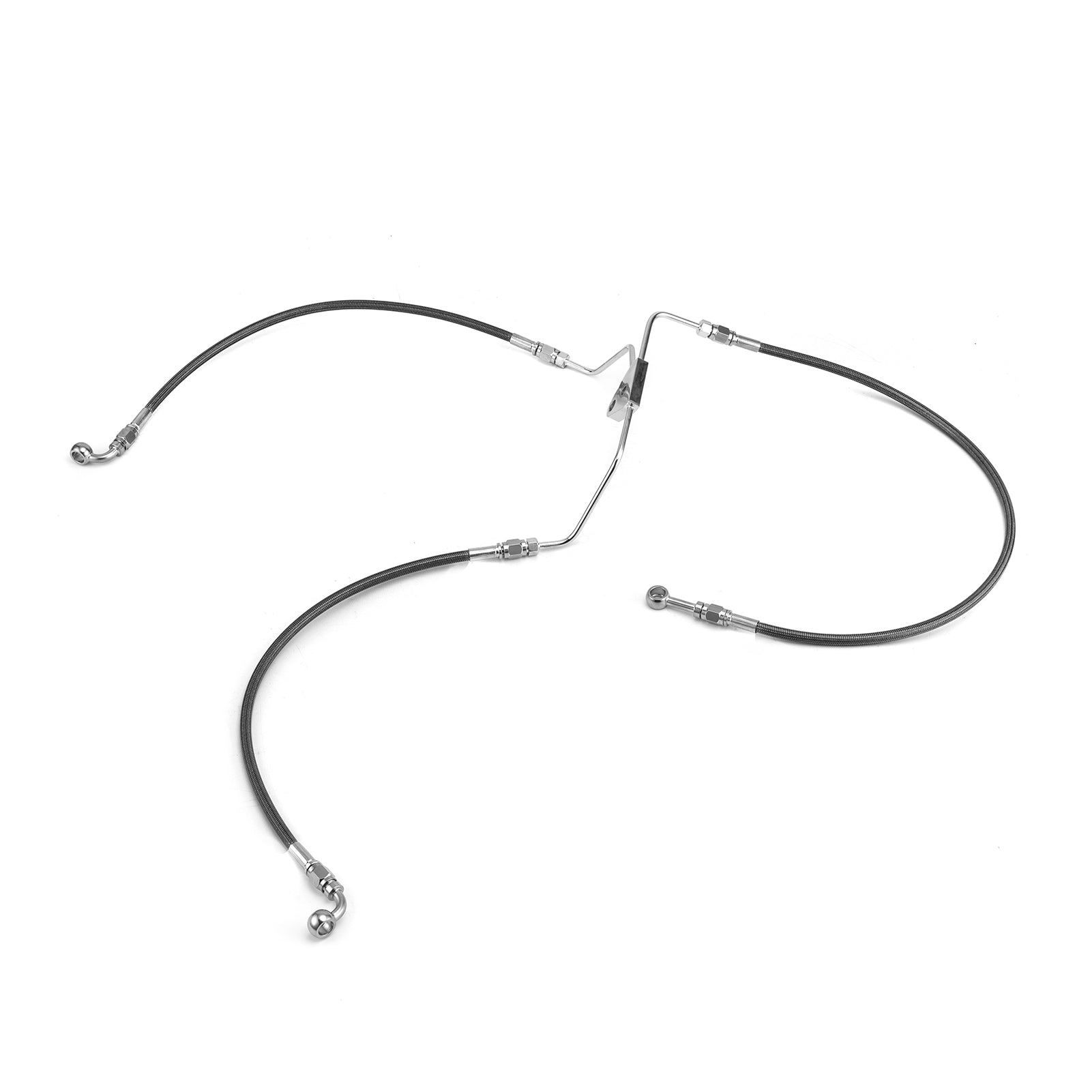 2008 - 2013 Harley Touring Electra Glide/Road King/Road Glide Non - ABS Models Extended Length Non - ABS Hydraulic Front Brake Line Kit (for 12" - 14" Handlebar) - Mofun - 90110042