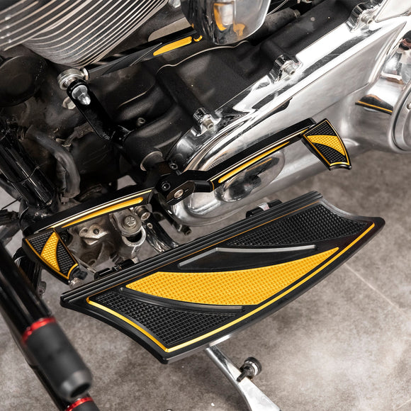 2008 - 2013 Harley Touring Models Motorcycle Brake Shifter Levers Diamond Armor Floorboards Kit - Mofun - 90409004