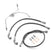 2008 - 2013 Harley Touring Non - ABS Models Extended Length Non - ABS Hydraulic Front Brake Line Kit (for 16" - 18" Handlebar) - Mofun - 90110043