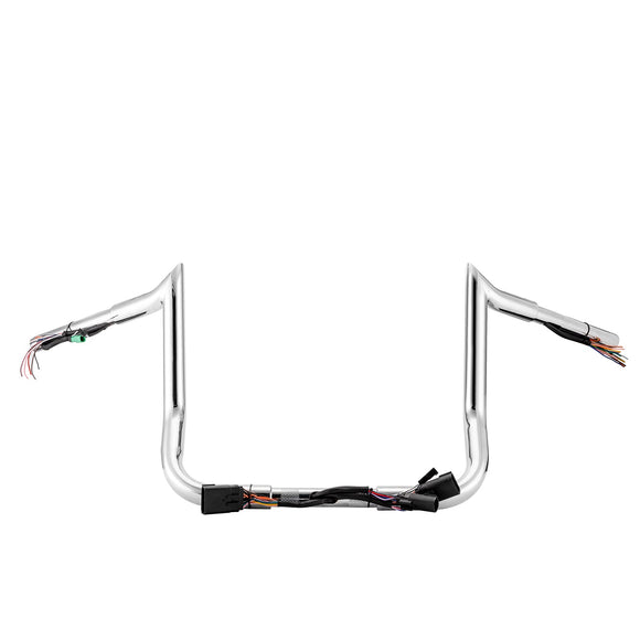 2008 - 2013 Harley Touring Street Glide/Electra Glide/Ultra Limited 10" PRE - WIRED Bagger Monkey Bar - Sharp Handlebar - Mofun - 90101516