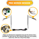 2008 - 2013 Harley Touring Street Glide/Electra Glide/Ultra Limited Pre - Wired 12" Handlebar - Mofun - 90101511