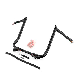 2008 - 2013 Street Glide/Electra Glide/Ultra Limited Black 14" PRE - WIRED Handlebar - Mofun - 90101514