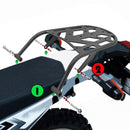 2008 - 2025 Yamaha XT250 Steel Rear Tail Top Case Mount Luggage Cargo Rack Carrier - Mofun - ZT252 - B