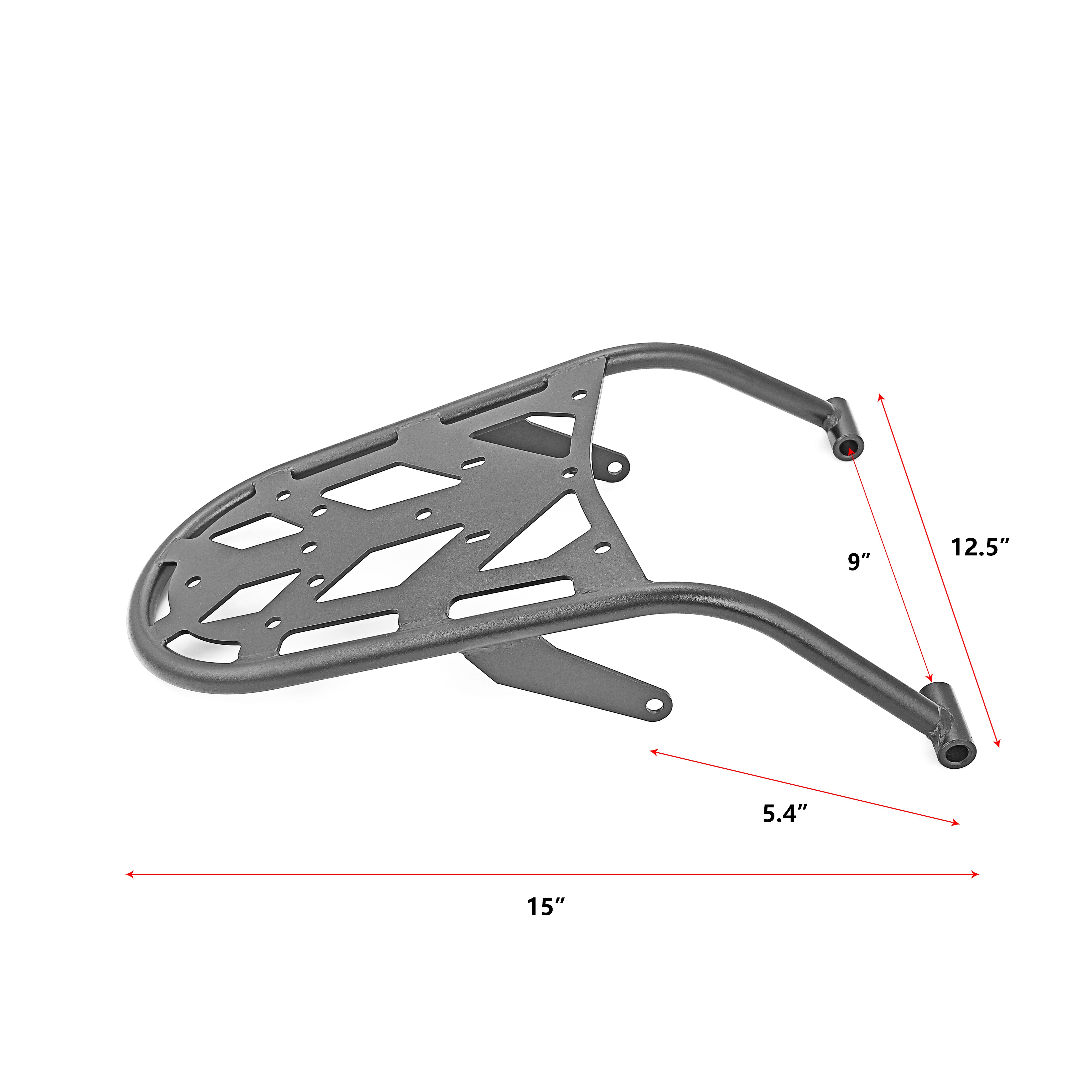 2008 - 2025 Yamaha XT250 Steel Rear Tail Top Case Mount Luggage Cargo Rack Carrier - Mofun - ZT252 - B