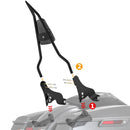 2009 - 2013 Harley Touring 0.63" Tiny Tube Passenger Backrest Sissy Bar&Docking Hardware Kit - Mofun - 90303002+90302100+90205091