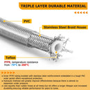 2009 - 2013 Harley Touring ABS Models Extended Upper and Lower Hydraulic ABS Front Brake Line (for 12" - 14" Handlebar ABS) - Mofun - 90109018