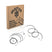 2009 - 2013 Harley Touring ABS Models Extended Upper and Lower Hydraulic ABS Front Brake Line Kit (for 16" - 18" Handlebar ABS) - Mofun - 90109020