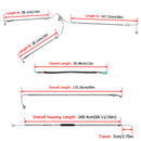 2009 - 2013 Harley Touring ABS Models Throttle by Wire Extension, Extended Length Clutch Cable, Upper and Lower Hydraulic ABS Front Brake Line (for 12" - 14" Handlebar ABS) - Mofun - 90109022