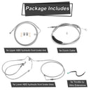 2009 - 2013 Harley Touring ABS Models Throttle by Wire Extension, Extended Length Clutch Cable, Upper and Lower Hydraulic ABS Front Brake Line (for 12" - 14" Handlebar ABS) - Mofun - 90109022