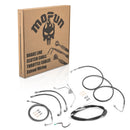 2009 - 2013 Harley Touring ABS Models Throttle by Wire Extension, Extended Length Clutch Cable, Upper and Lower Hydraulic ABS Front Brake Line (for 12" - 14" Handlebar ABS) - Mofun - 90109022