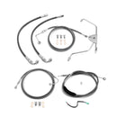 2009 - 2013 Harley Touring ABS Models Throttle by Wire Extension, Extended Length Clutch Cable, Upper and Lower Hydraulic ABS Front Brake Line (for 16" - 18" Handlebar ABS) - Mofun - 90109024