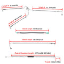 2009 - 2013 Harley Touring ABS Models Throttle by Wire Extension, Extended Length Clutch Cable, Upper and Lower Hydraulic ABS Front Brake Line (for 16" - 18" Handlebar ABS) - Mofun - 90109024