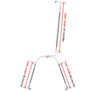 2009 - 2013 Harley Touring Electra Glide/Road King/Road Glide ABS Models Extended Length ABS Hydraulic Front Brake Line Kit - Mofun - 90110082