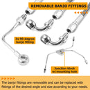 2009 - 2013 Harley Touring Electra Glide/Road King/Road Glide ABS Models Extended Length ABS Hydraulic Front Brake Line Kit - Mofun - 90110082