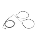 2009 - 2013 Harley Touring Electra Glide/Road King/Road Glide ABS Models Extended Length ABS Hydraulic Front Brake Line Kit - Mofun - 90110082