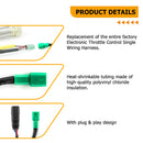 2009 - 2013 Harley Touring Non - ABS Models Throttle by Wire Extension, Extended Length Clutch Cable and Hydraulic Front Non - ABS Brake Line (for 12" - 14" Handlebar Non - ABS) - Mofun - 90109206