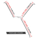 2009 - 2017 Dyna Fat Bob / Low Rider Non - ABS Models Extended Length Non - ABS Hydraulic Front Brake Line Kit (for 12" - 14" Handlebar) - Mofun - 90110282