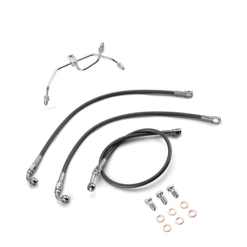 2009 - 2017 Dyna Fat Bob / Low Rider Non - ABS Models Extended Length Non - ABS Hydraulic Front Brake Line Kit (for 12" - 14" Handlebar) - Mofun - 90110281