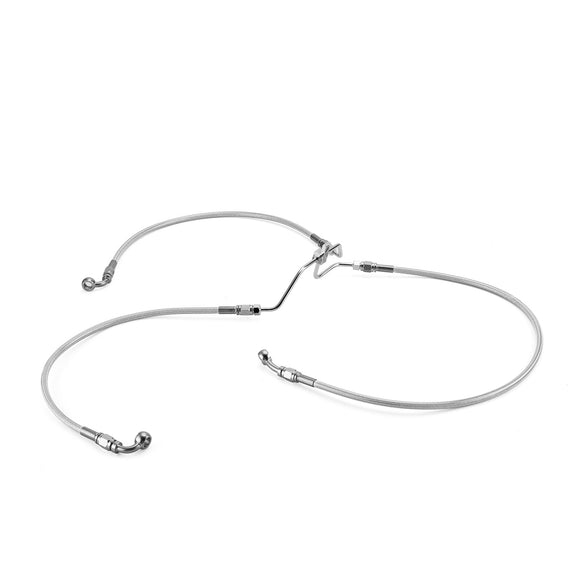 2009 - 2017 Dyna Fat Bob / Low Rider Non - ABS Models Extended Length Non - ABS Hydraulic Front Brake Line Kit (for 16" - 18" Handlebar) - Mofun - 90110284