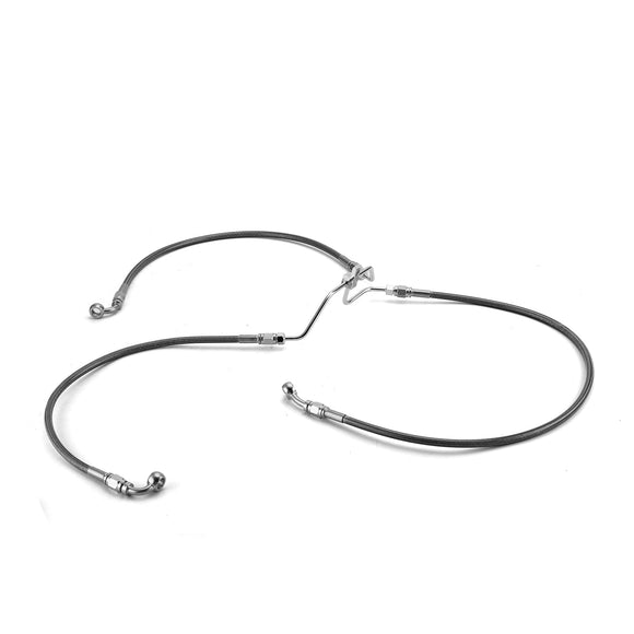 2009 - 2017 Dyna Fat Bob / Low Rider Non - ABS Models Extended Length Non - ABS Hydraulic Front Brake Line Kit (for 16" - 18" Handlebar) - Mofun - 90110284